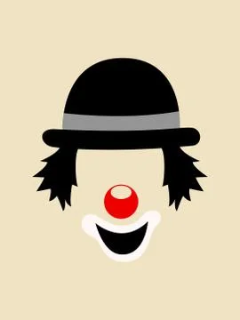 Clown Face Symbol Stock Illustration