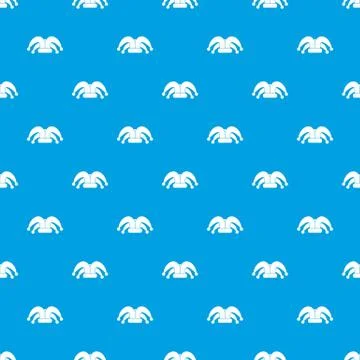 Clown hat pattern seamless blue Stock Illustration