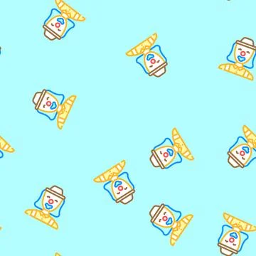 Clown head show vector seamless pattern Stock Illustration