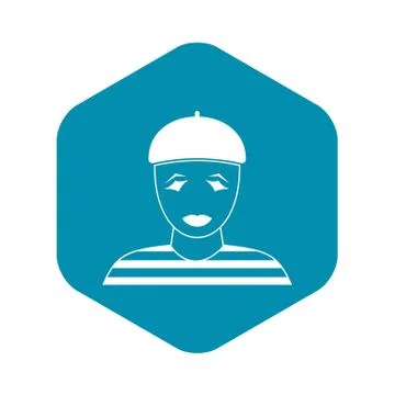Clown icon, simple style イラスト素材