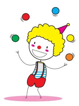Clown Illustrazione stock