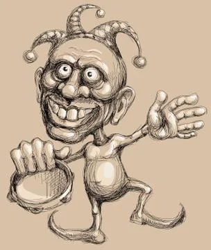 The clown 스톡 일러스트