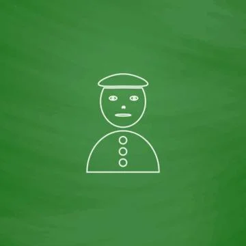 Clown jester computer symbol Stock Illustration