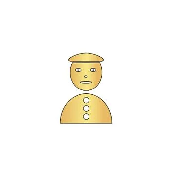 Clown jester computer symbol 스톡 일러스트