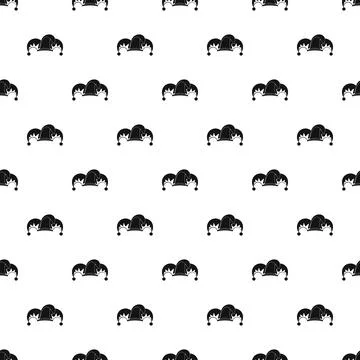 Clown job jester pattern seamless Stock Illustration