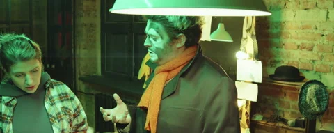 Clown Learning Circus Act with Scriptwriter 스톡 동영상 168730940