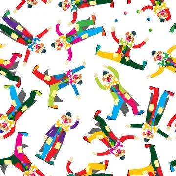 Clown pattern Clown circus, seamless pattern design Copyright: xZoonar.com... Stock Photos