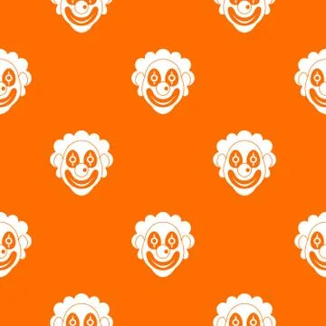Clown pattern seamless Stock Illustration