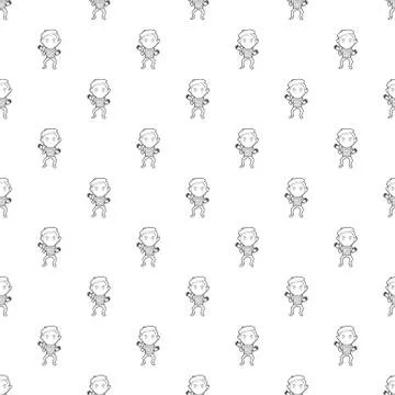 Clown pattern vector seamless Stock Illustration