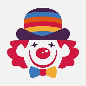 Clown vector icon Stock Illustration