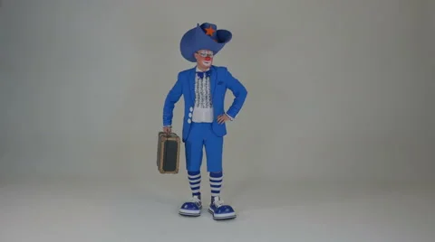 Clown Walking 스톡 동영상 62376176