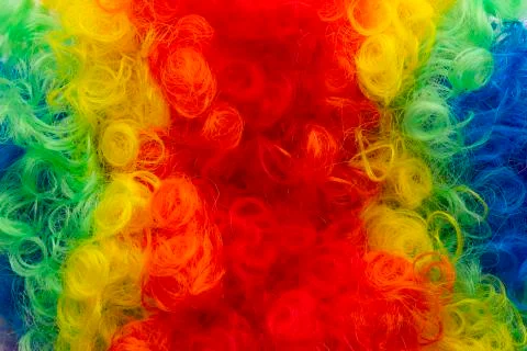 Clown wig background Stock Photos