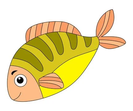 Clownfish isolated on a white background Stock Illustration