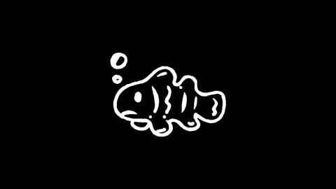 Clownfish Marine Icon Stock Footage 345593694