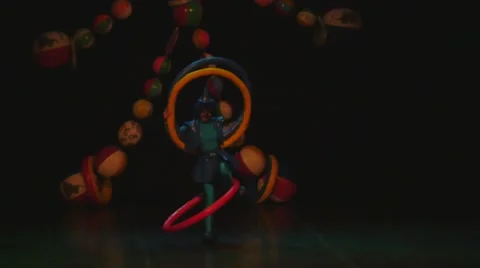 Clowns on stage 3 4k Stock Footage 43840997