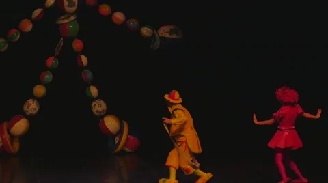 Clowns on stage 4 4k Stock Footage 43840981