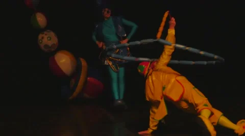 Clowns on stage 8 4k Stock Footage 43840972