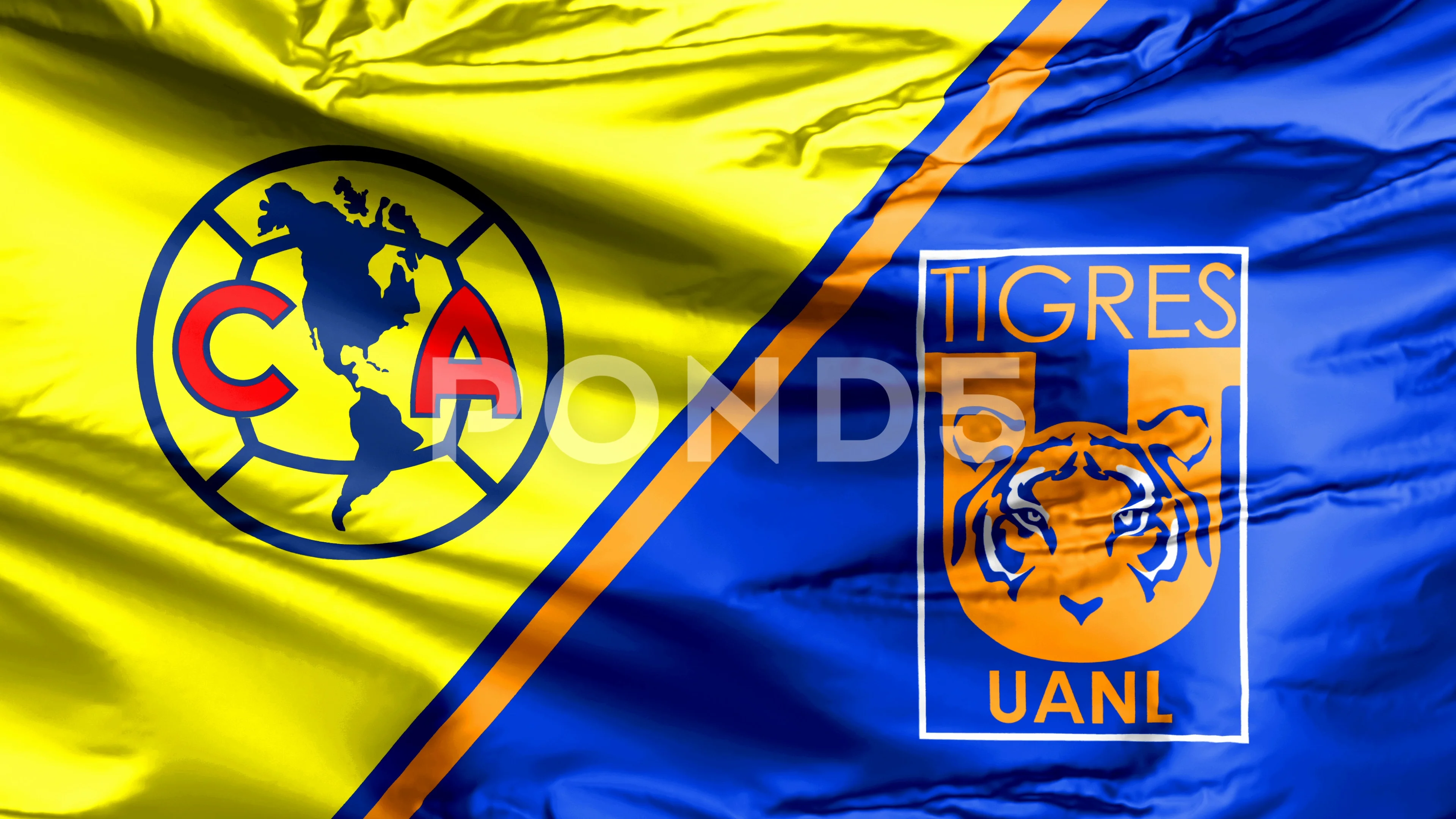 Club America vs Tigres Mexican New Super... | Stock Video | Pond5
