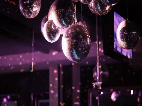 Club, colored light flashing at the disco Stock Footage 74231671
