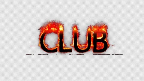Club Flame Stock Footage 340549478
