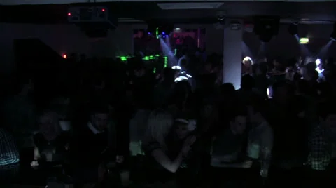 Club Lights Crowd Video stock 6353745