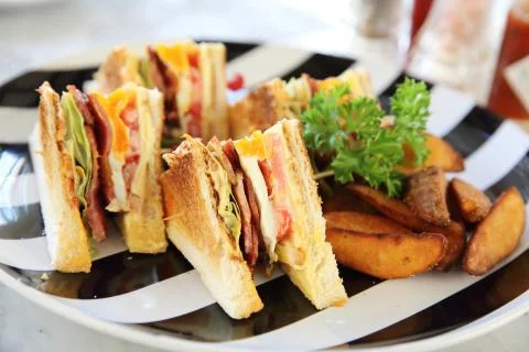 Club sandwich Stock Photos