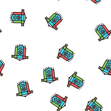 Club soccer vector seamless pattern イラスト素材