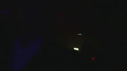 Club Strobe Lights With Crowd Stock Footage 89145502