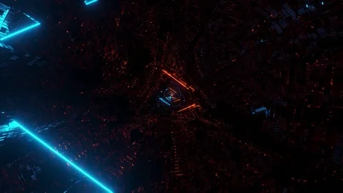 Club visual vj loop 3d illustration motion background live wallpaper with Stock Footage 124914277