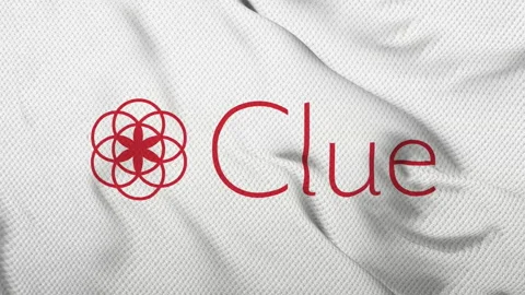 Clue Menstruation app animated logo. Clue Menstruation app logo Stock Footage 164362013