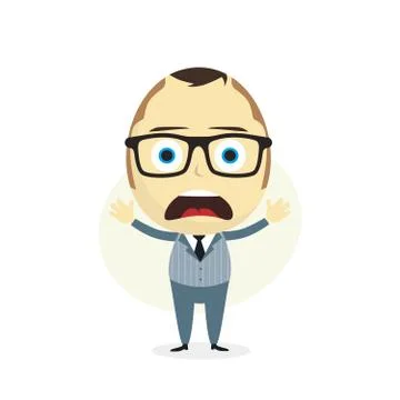 Clueless businessman イラスト素材