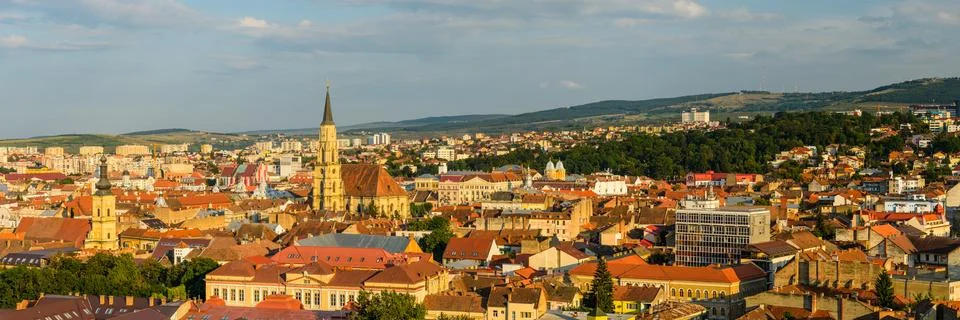 Cluj panorama Stock Photos