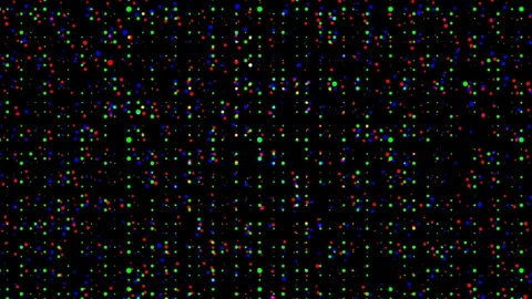 Clumped Circle Dots Grid Pattern Random Flickering Lights Stock Footage 311343063