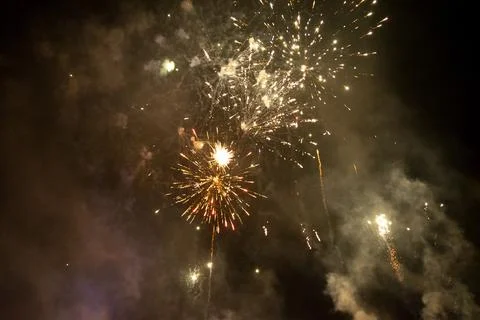 Clumsy Fireworks Stock-Fotos