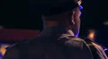 Clumsy police officer in uniform checks documents for violation of law HD Footage
