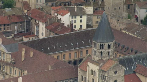 Cluny Abbey Stock Footage 65258888