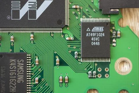 Cluse-up of a microprocessor Stock Photos