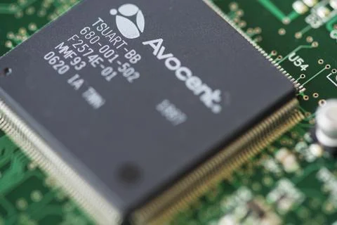 Cluse-up of a microprocessor 写真素材