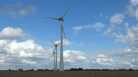 Cluse up Windmills in the Netherlands Stock Footage 138265351