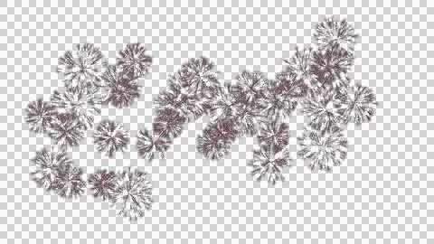Cluster of abstract, stylized diamond shape Stock Illustration