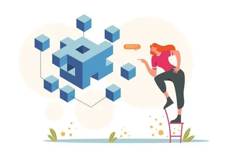 Cluster Analytics and Data Segmentation Illustration Stock Illustration