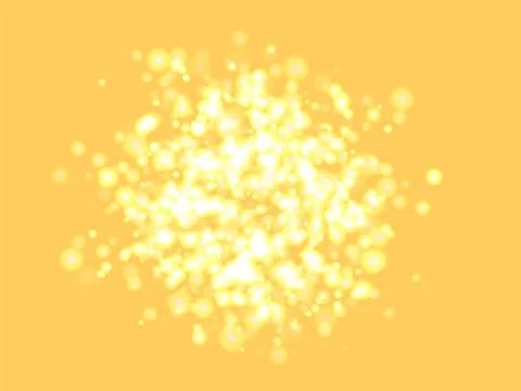 A cluster of glowing lights of different sizes. Blurred lights. The city ligh Stock Illustration