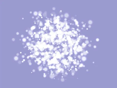 A cluster of glowing lights of different sizes. Blurred lights. The city ligh Stock Illustration