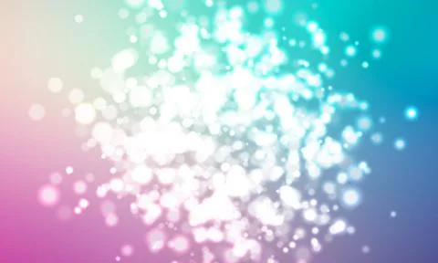 A cluster of glowing lights of different sizes. Blurred lights. The city ligh Stock Illustration