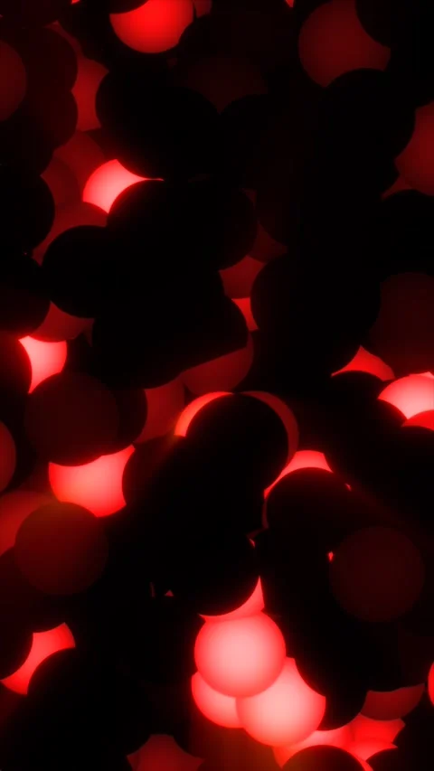 Cluster of glowing red spheres creating a dramatic abstract composition wit.. Stock Footage 321770049