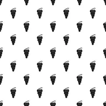 Cluster grape pattern seamless Illustrazione stock