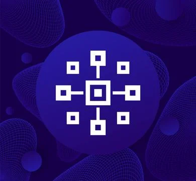 Cluster icon, complicated array vector design Ilustración de archivo