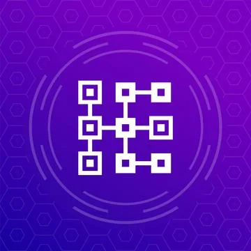 Cluster icon for web and apps Stock Illustration