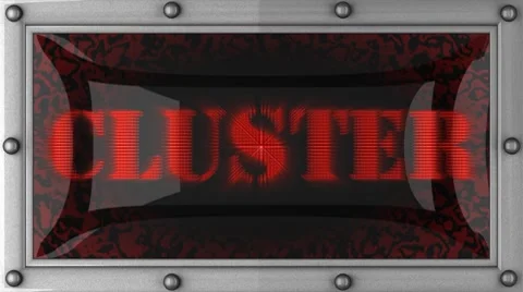 Cluster on led Vídeos de archivo 8685272