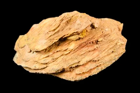 Cluster of orange baryte crystals Stock Photos
